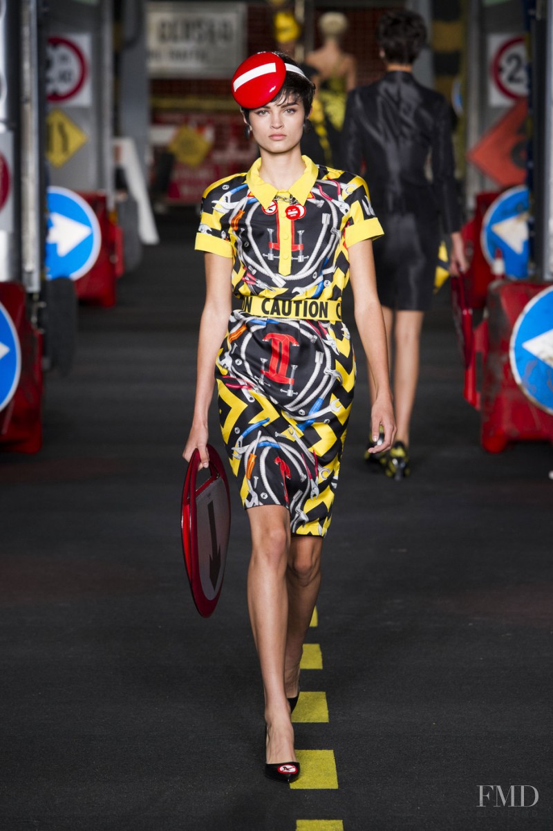 Isabella Emmack featured in  the Moschino fashion show for Spring/Summer 2016