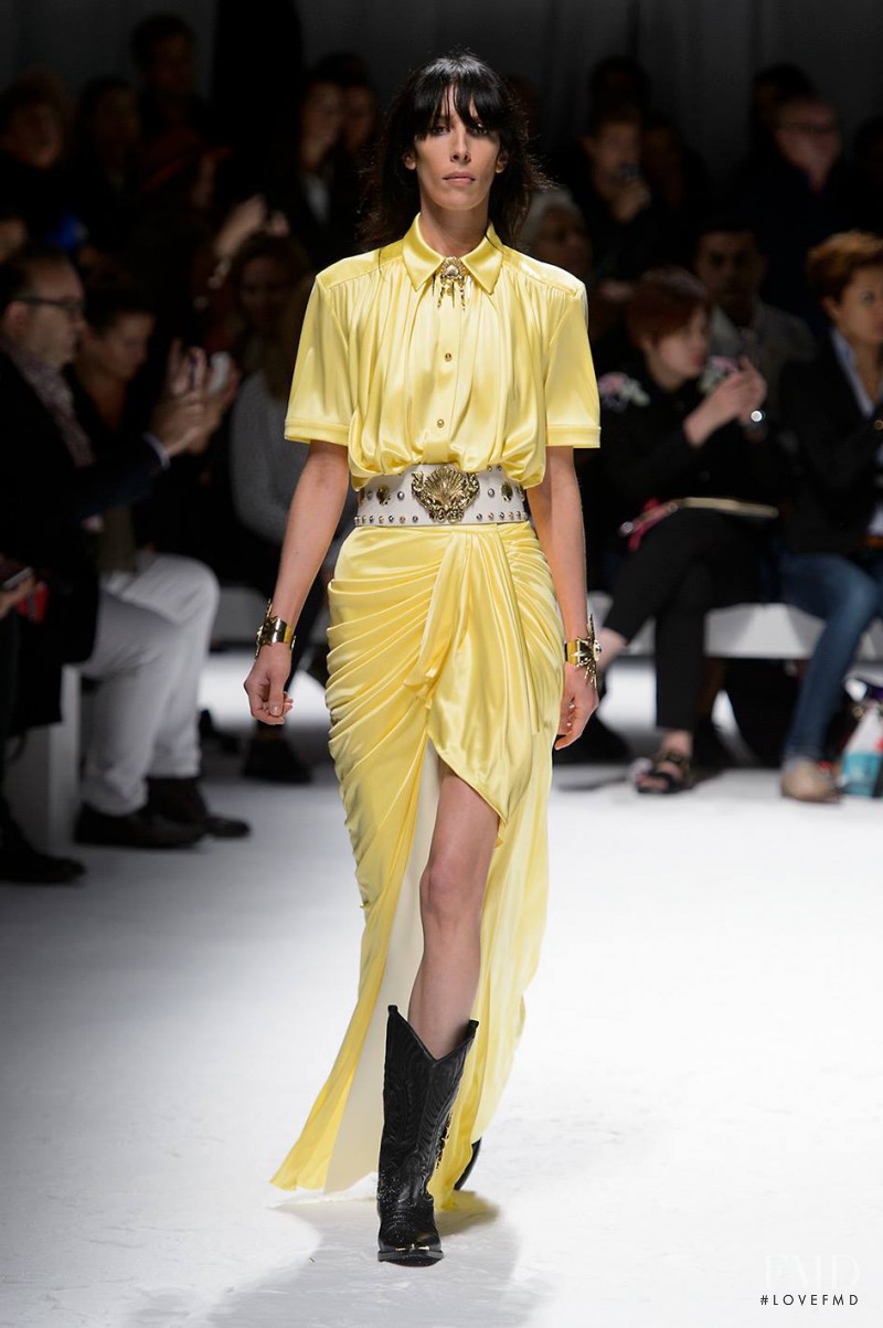 Jamie Bochert featured in  the Fausto Puglisi fashion show for Spring/Summer 2016