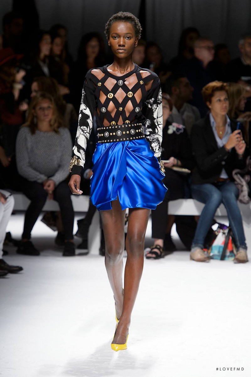 Herieth Paul featured in  the Fausto Puglisi fashion show for Spring/Summer 2016