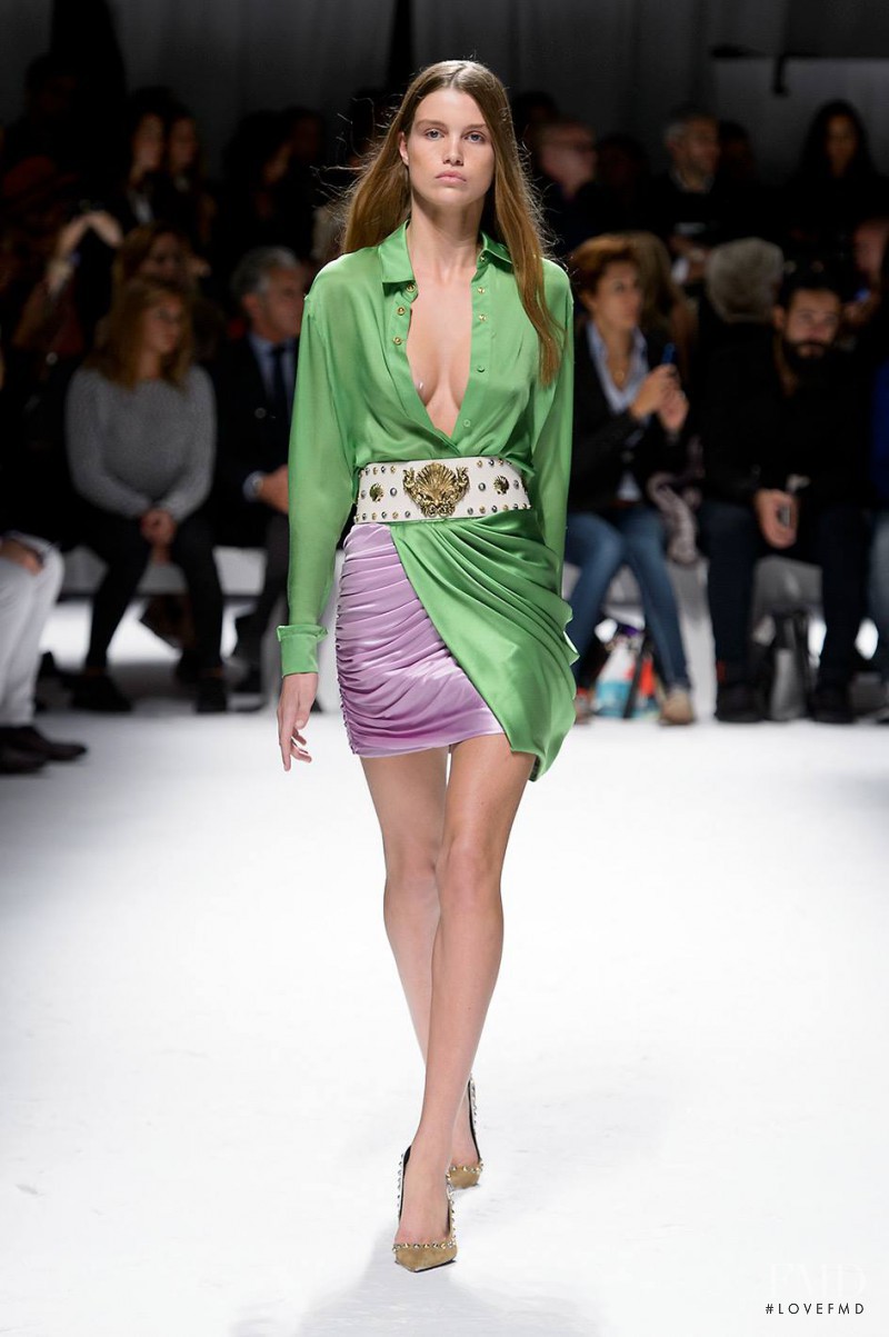 Luna Bijl featured in  the Fausto Puglisi fashion show for Spring/Summer 2016