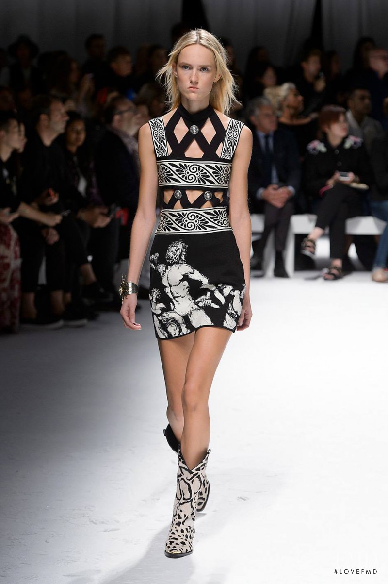 Harleth Kuusik featured in  the Fausto Puglisi fashion show for Spring/Summer 2016