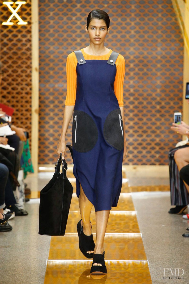 Pooja Mor featured in  the Sportmax fashion show for Spring/Summer 2016