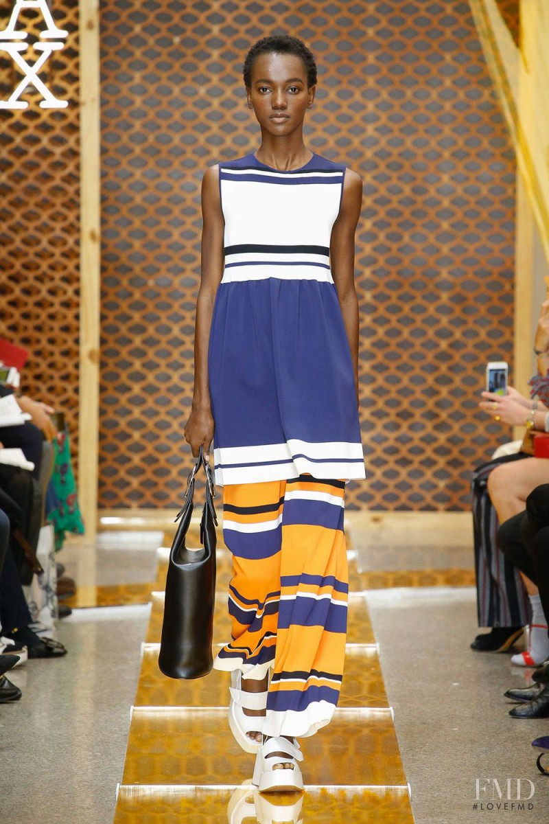 Herieth Paul featured in  the Sportmax fashion show for Spring/Summer 2016