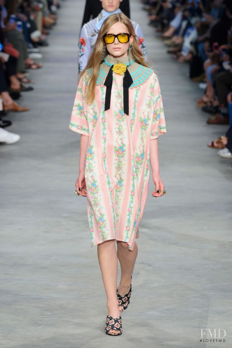 Julita Formella featured in  the Gucci fashion show for Spring/Summer 2016
