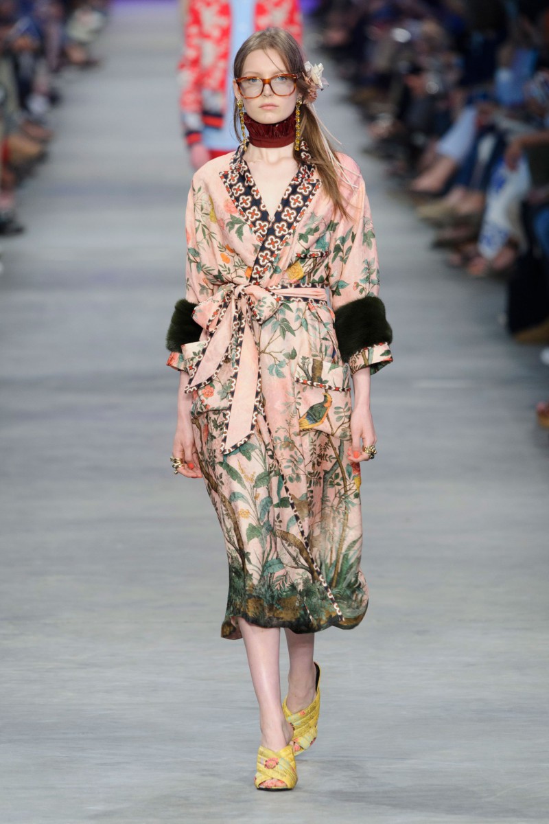 Emily Butcher featured in  the Gucci fashion show for Spring/Summer 2016