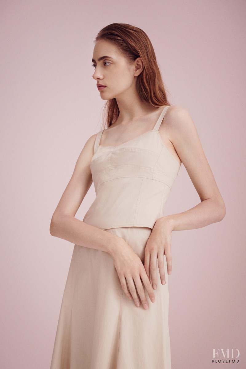 Lia Pavlova featured in  the Theory lookbook for Spring/Summer 2016