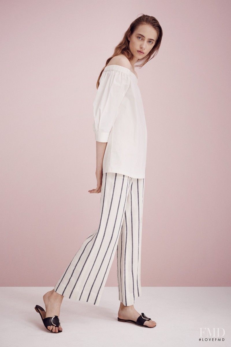 Lia Pavlova featured in  the Theory lookbook for Spring/Summer 2016