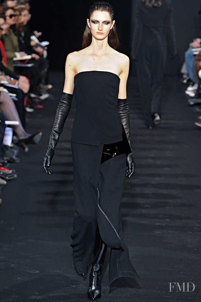Mackenzie Drazan featured in  the Costume National fashion show for Autumn/Winter 2012