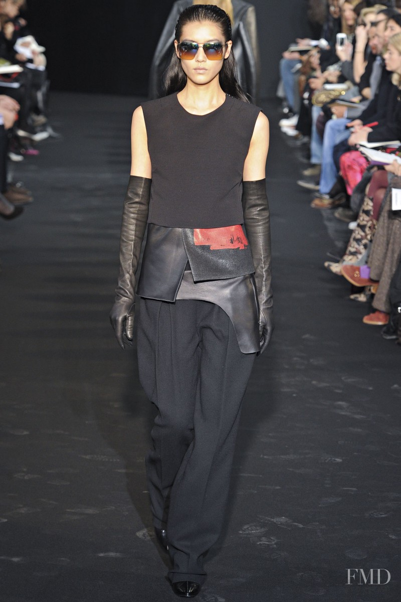 Liu Wen featured in  the Costume National fashion show for Autumn/Winter 2012
