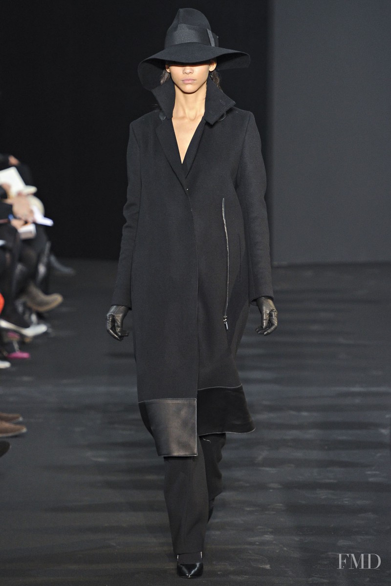 Cora Emmanuel featured in  the Costume National fashion show for Autumn/Winter 2012