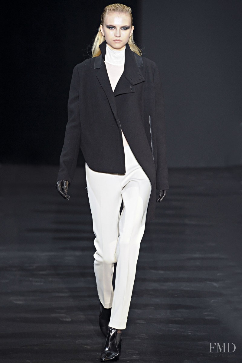 Anabela Belikova featured in  the Costume National fashion show for Autumn/Winter 2012