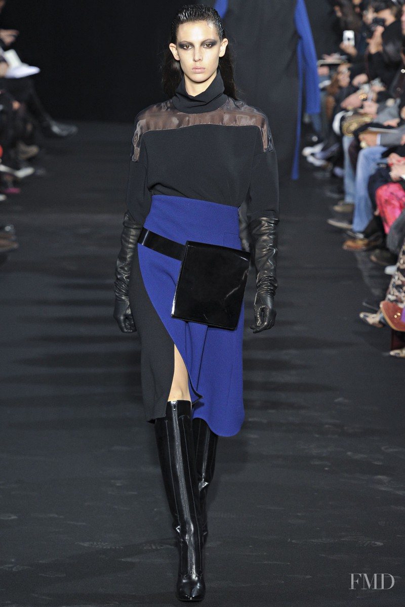 Ruby Aldridge featured in  the Costume National fashion show for Autumn/Winter 2012