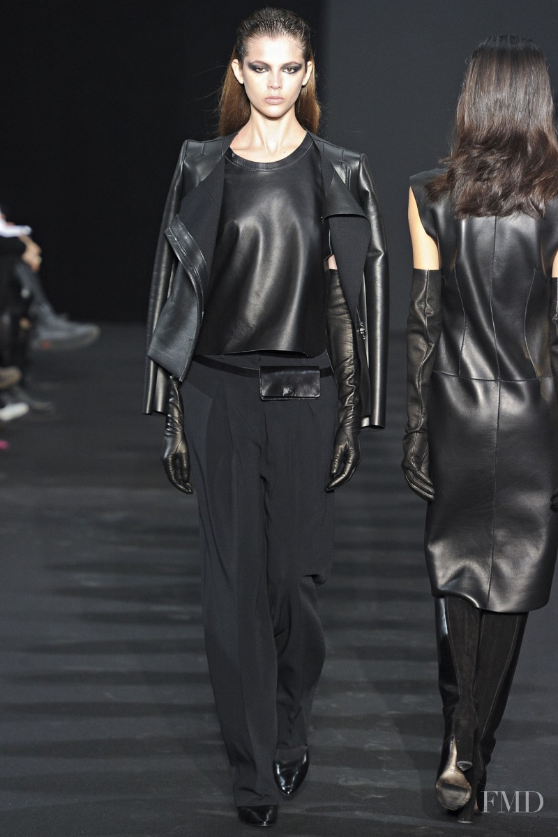 Aline Zanella featured in  the Costume National fashion show for Autumn/Winter 2012