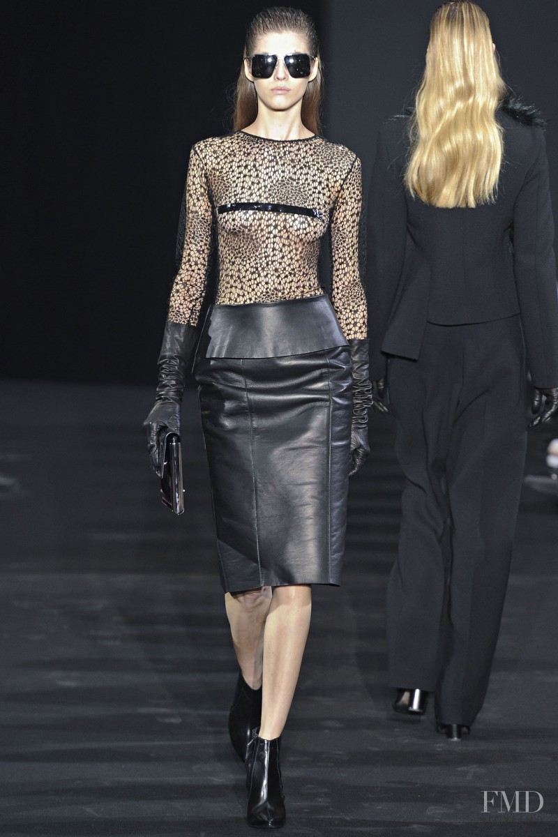 Yulia Kharlapanova featured in  the Costume National fashion show for Autumn/Winter 2012