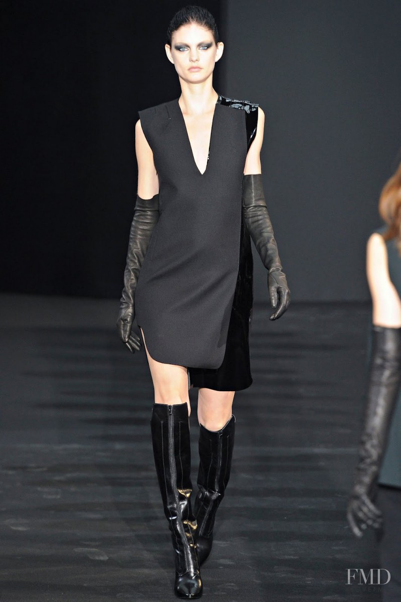 Patricia van der Vliet featured in  the Costume National fashion show for Autumn/Winter 2012