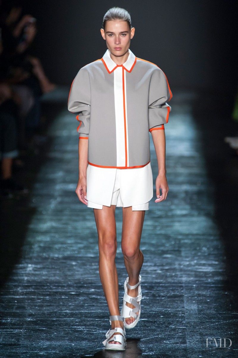 Vera Van Erp featured in  the Public School fashion show for Spring/Summer 2016