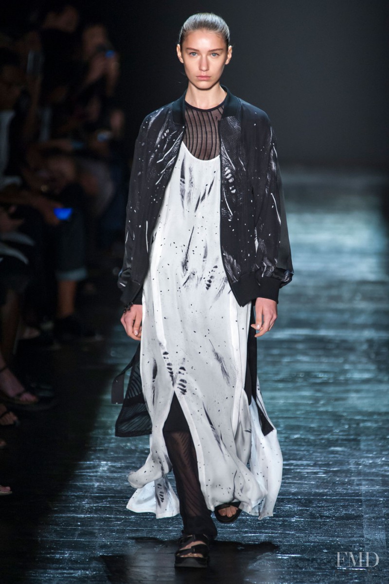 Sofia Tesmenitskaya featured in  the Public School fashion show for Spring/Summer 2016