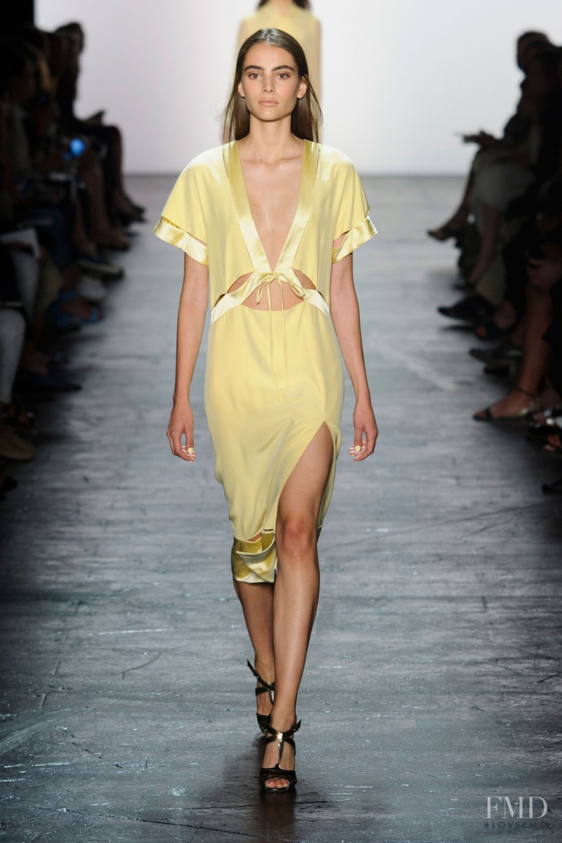 Romy Schönberger featured in  the Prabal Gurung fashion show for Spring/Summer 2016