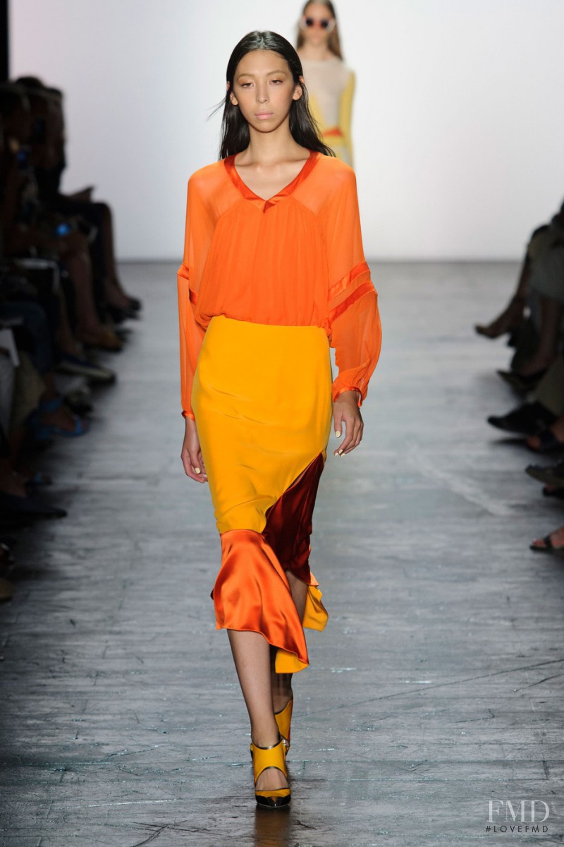 Issa Lish featured in  the Prabal Gurung fashion show for Spring/Summer 2016