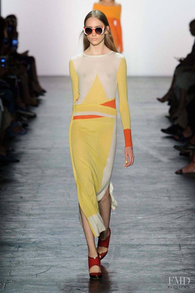Lia Pavlova featured in  the Prabal Gurung fashion show for Spring/Summer 2016