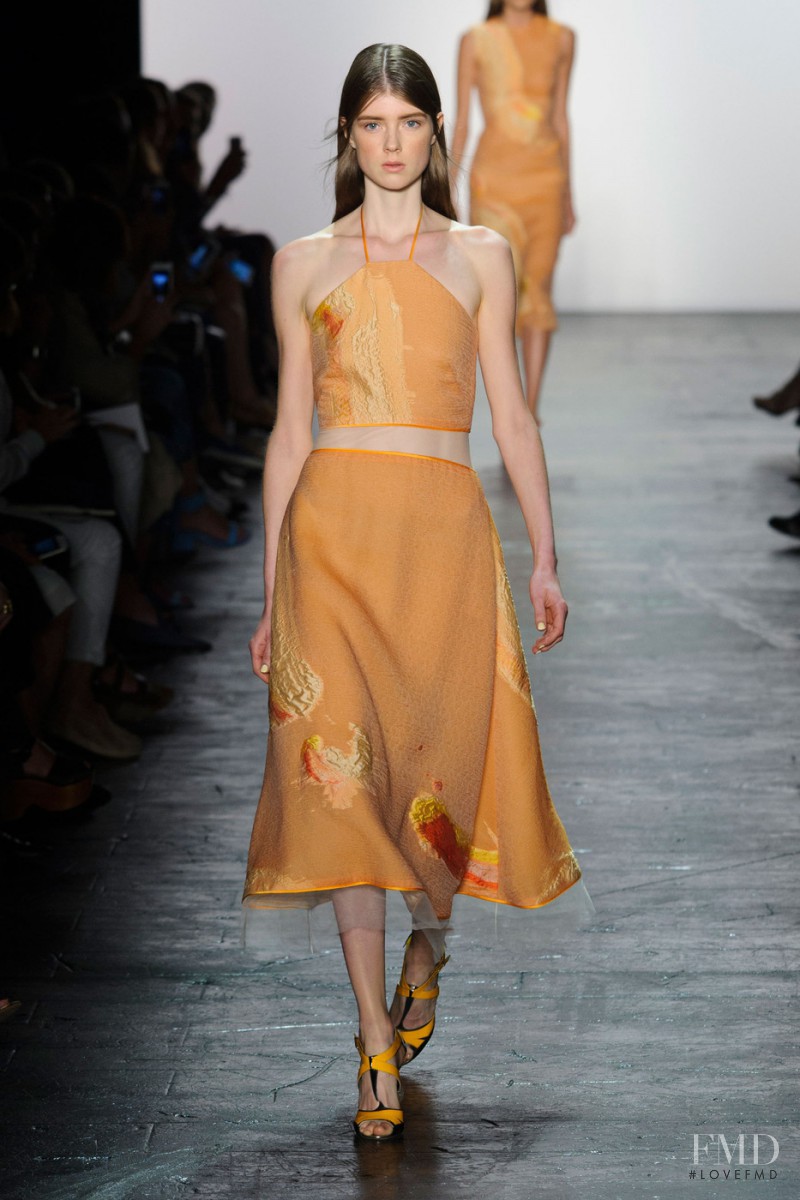 Jessica Burley featured in  the Prabal Gurung fashion show for Spring/Summer 2016