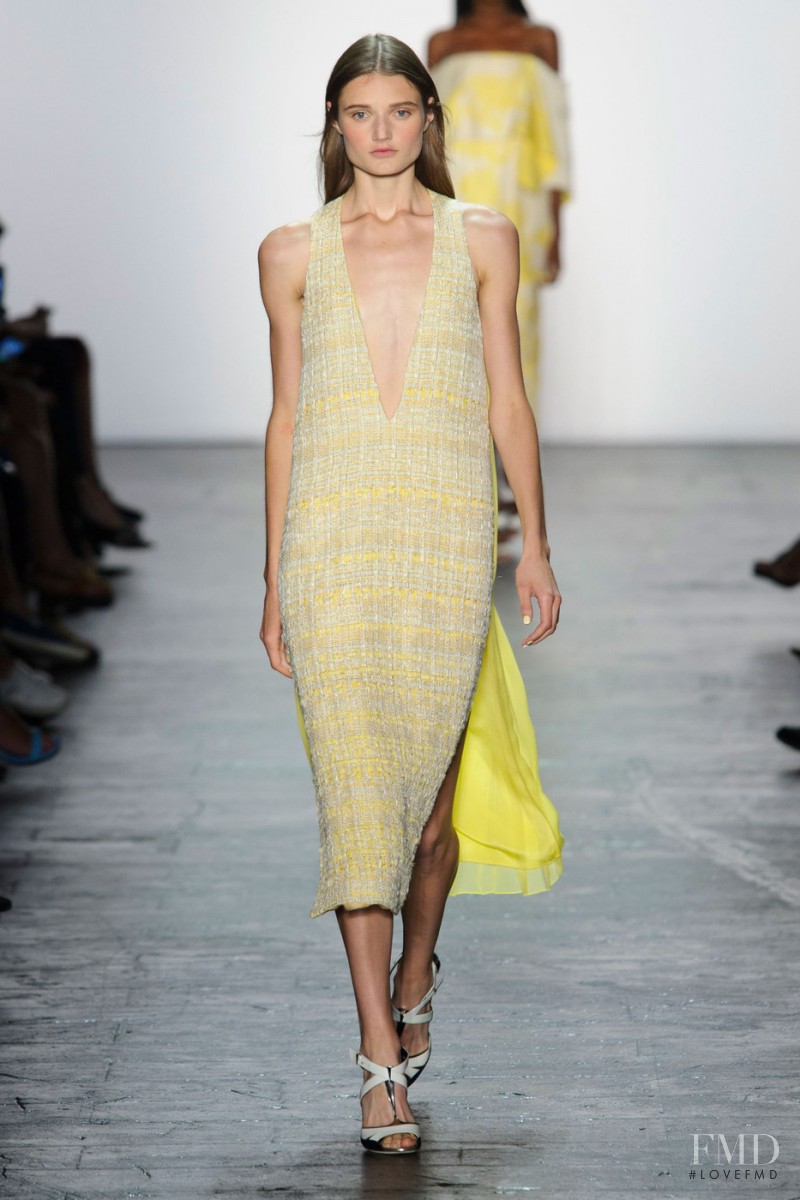 Olivia Jansing featured in  the Prabal Gurung fashion show for Spring/Summer 2016