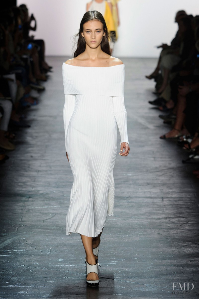 Greta Varlese featured in  the Prabal Gurung fashion show for Spring/Summer 2016