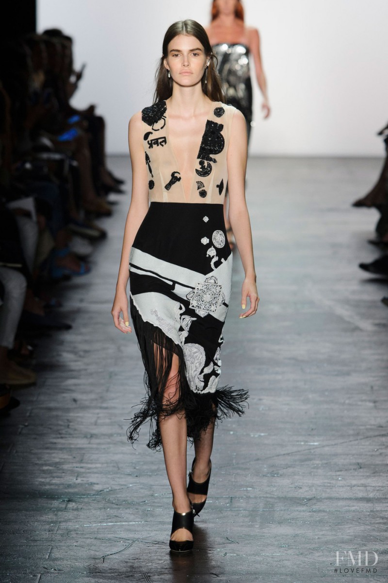 Vanessa Moody featured in  the Prabal Gurung fashion show for Spring/Summer 2016