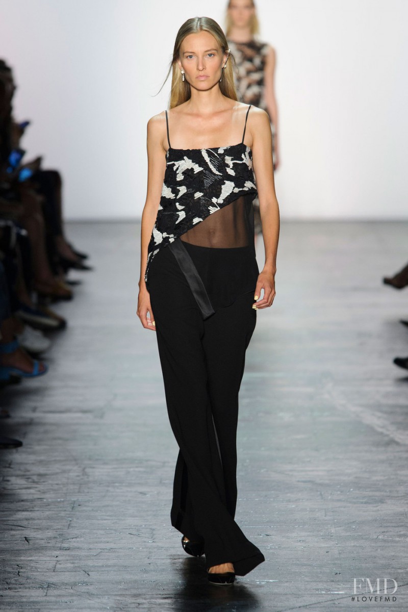 Liisa Winkler featured in  the Prabal Gurung fashion show for Spring/Summer 2016