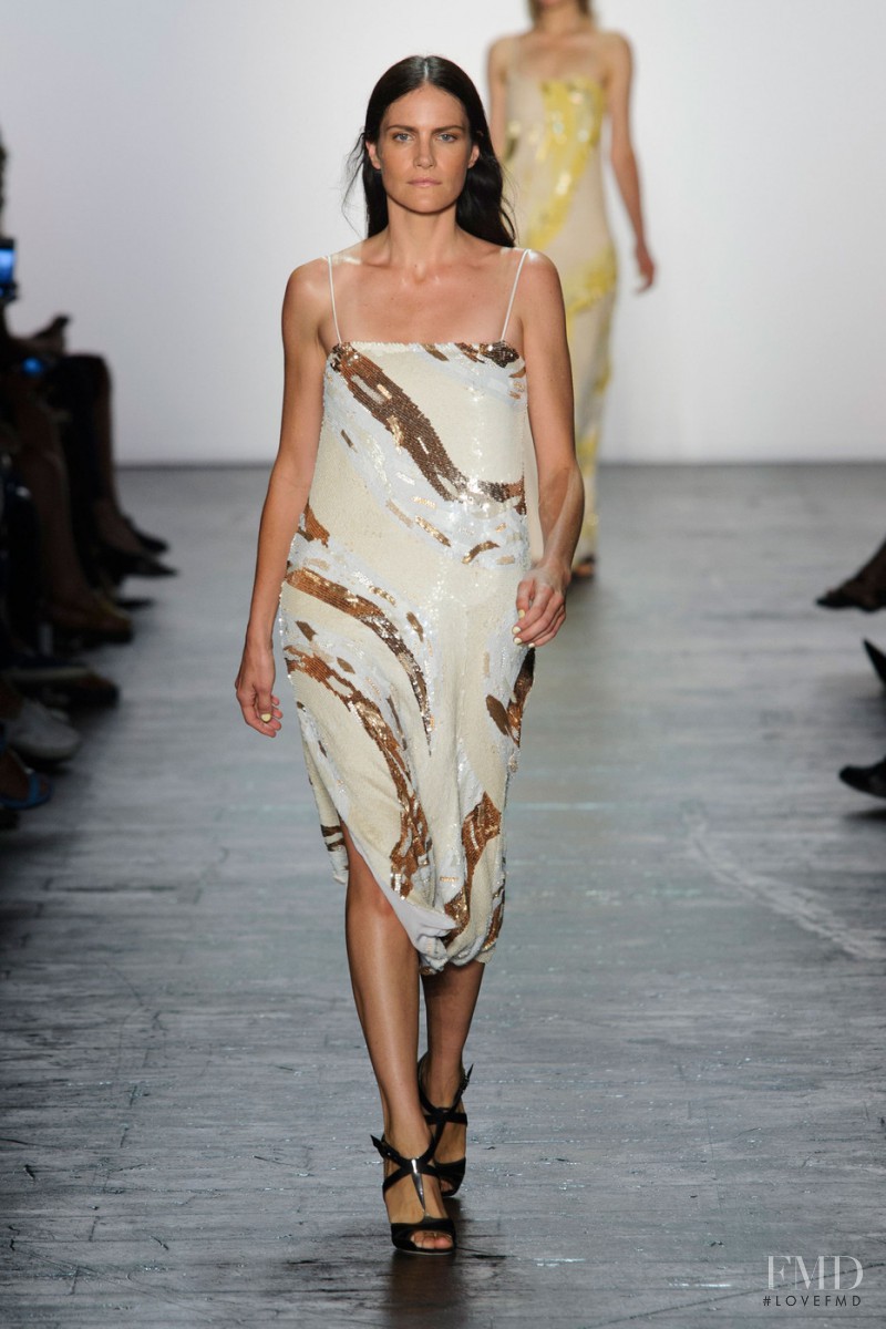 Missy Rayder featured in  the Prabal Gurung fashion show for Spring/Summer 2016