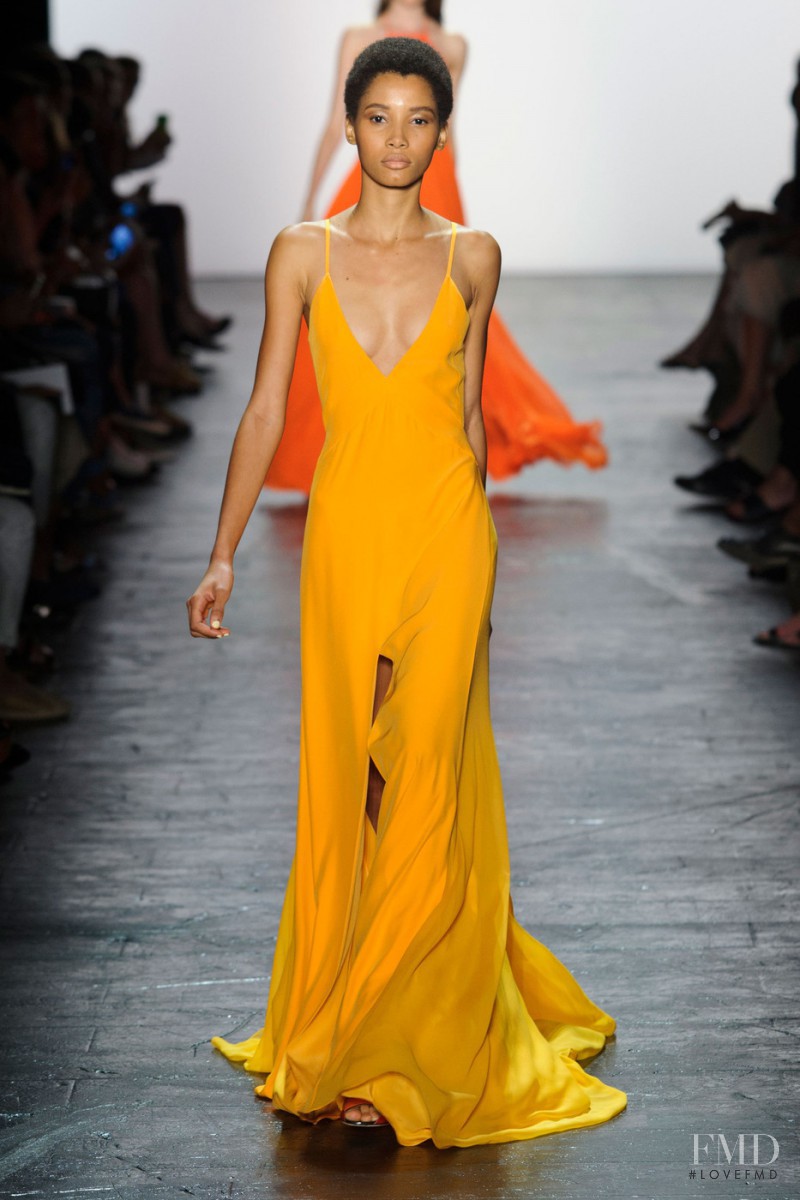 Lineisy Montero featured in  the Prabal Gurung fashion show for Spring/Summer 2016