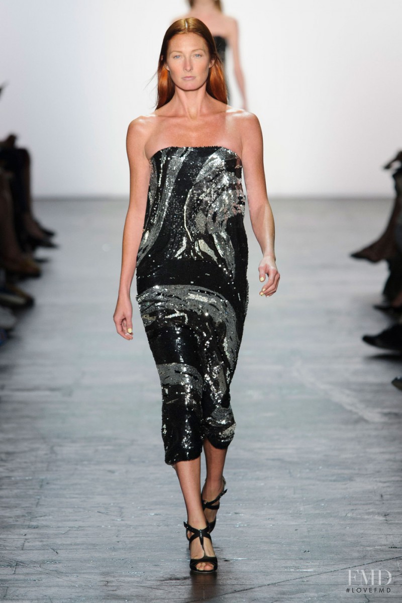 Maggie Rizer featured in  the Prabal Gurung fashion show for Spring/Summer 2016