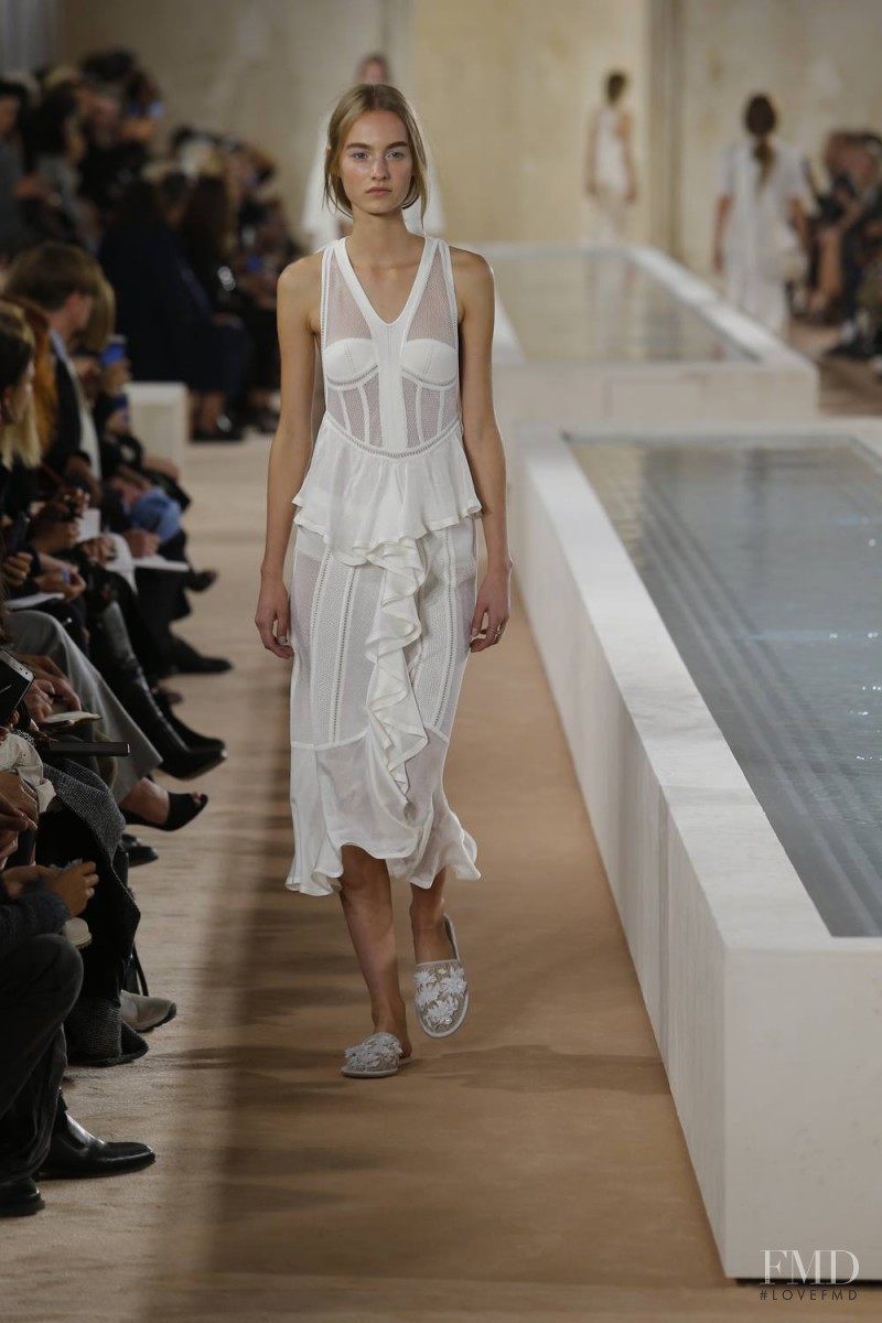 Maartje Verhoef featured in  the Balenciaga fashion show for Spring/Summer 2016