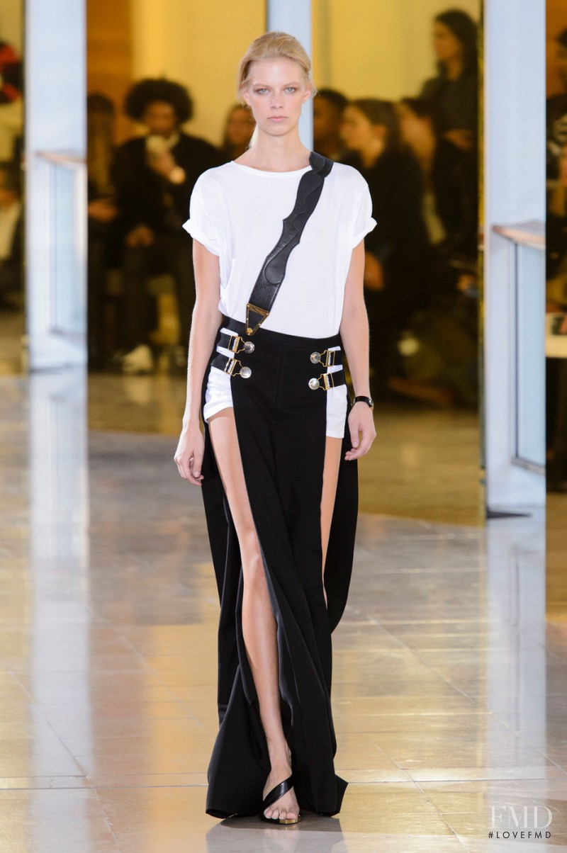 Lexi Boling featured in  the Anthony Vaccarello fashion show for Spring/Summer 2016
