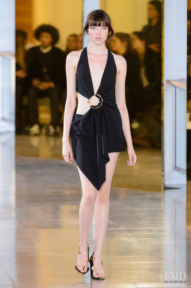 Grace Hartzel featured in  the Anthony Vaccarello fashion show for Spring/Summer 2016