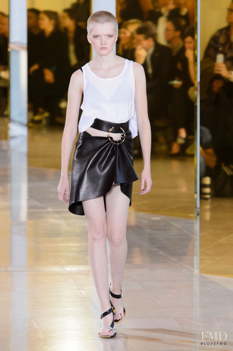 Ruth Bell featured in  the Anthony Vaccarello fashion show for Spring/Summer 2016