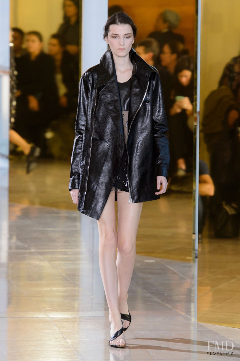Irina Djuranovic featured in  the Anthony Vaccarello fashion show for Spring/Summer 2016
