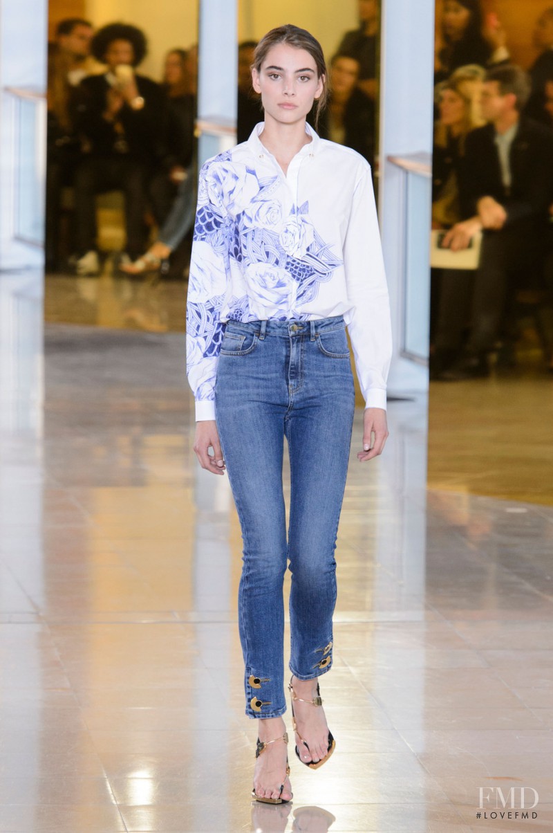 Romy Schönberger featured in  the Anthony Vaccarello fashion show for Spring/Summer 2016