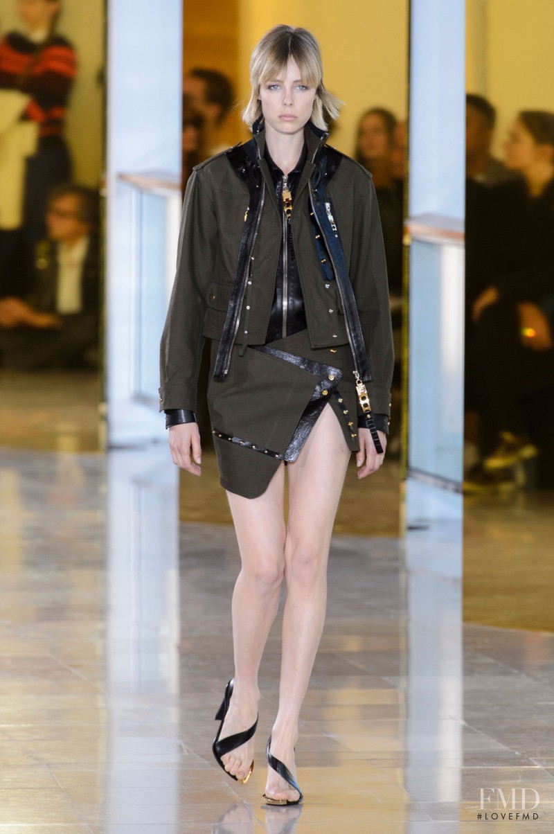 Edie Campbell featured in  the Anthony Vaccarello fashion show for Spring/Summer 2016