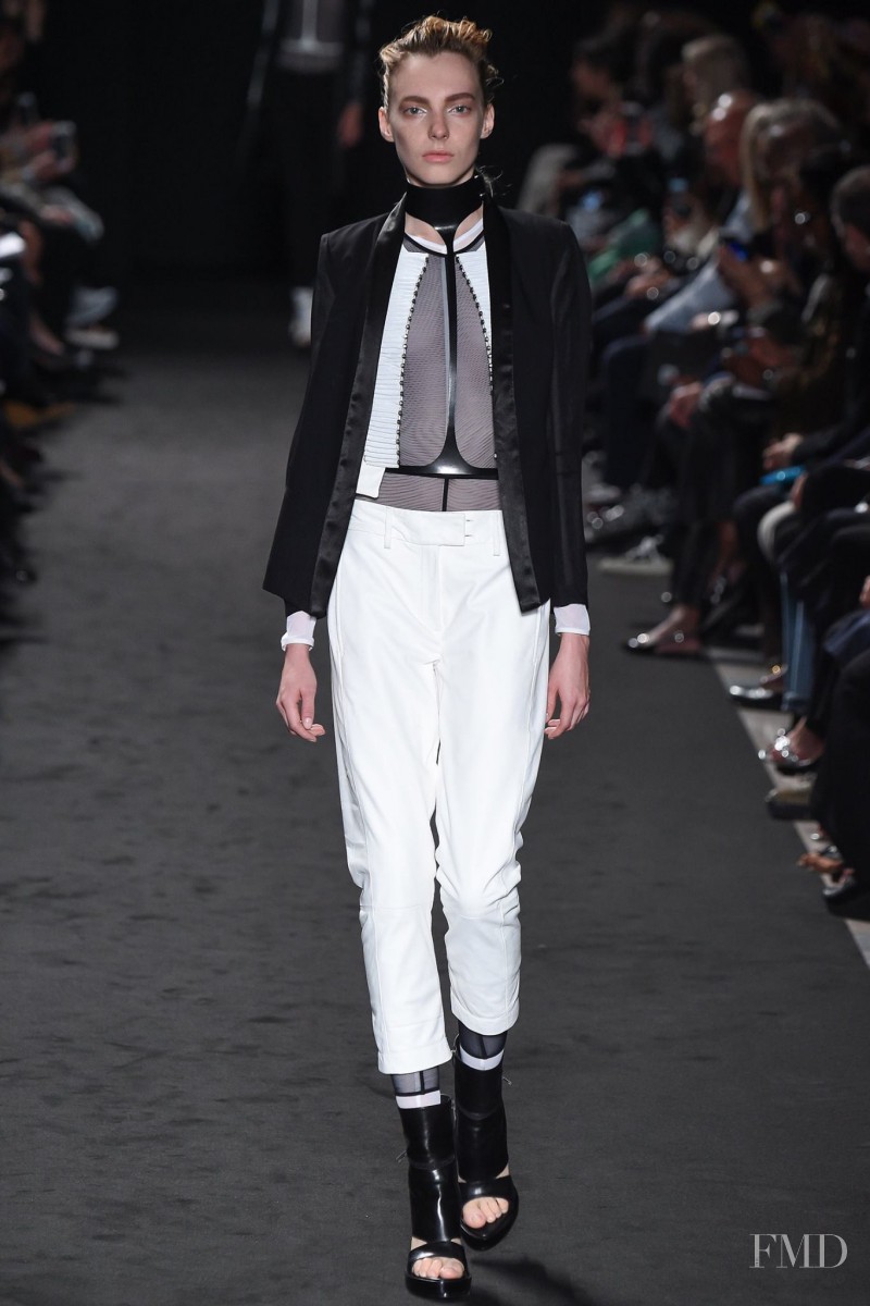 Zlata Semenko featured in  the Ann Demeulemeester fashion show for Spring/Summer 2016