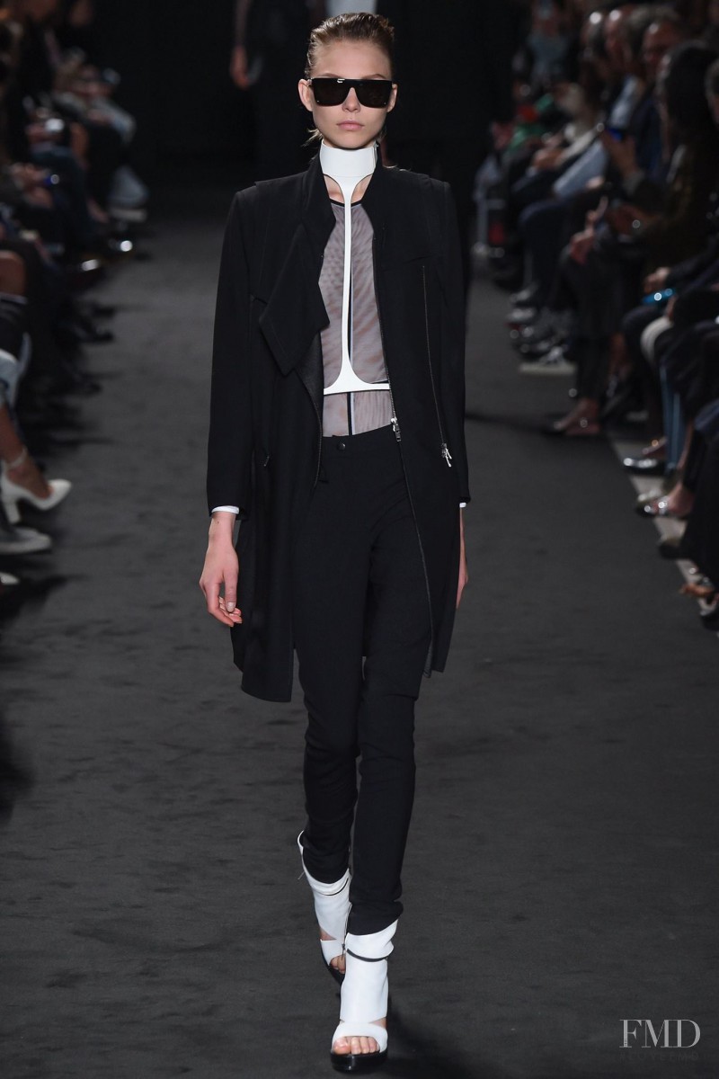 Maja Brodin featured in  the Ann Demeulemeester fashion show for Spring/Summer 2016