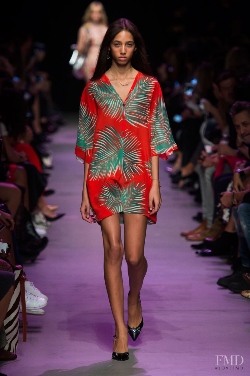 Yasmin Wijnaldum featured in  the Paul et Joe fashion show for Spring/Summer 2016