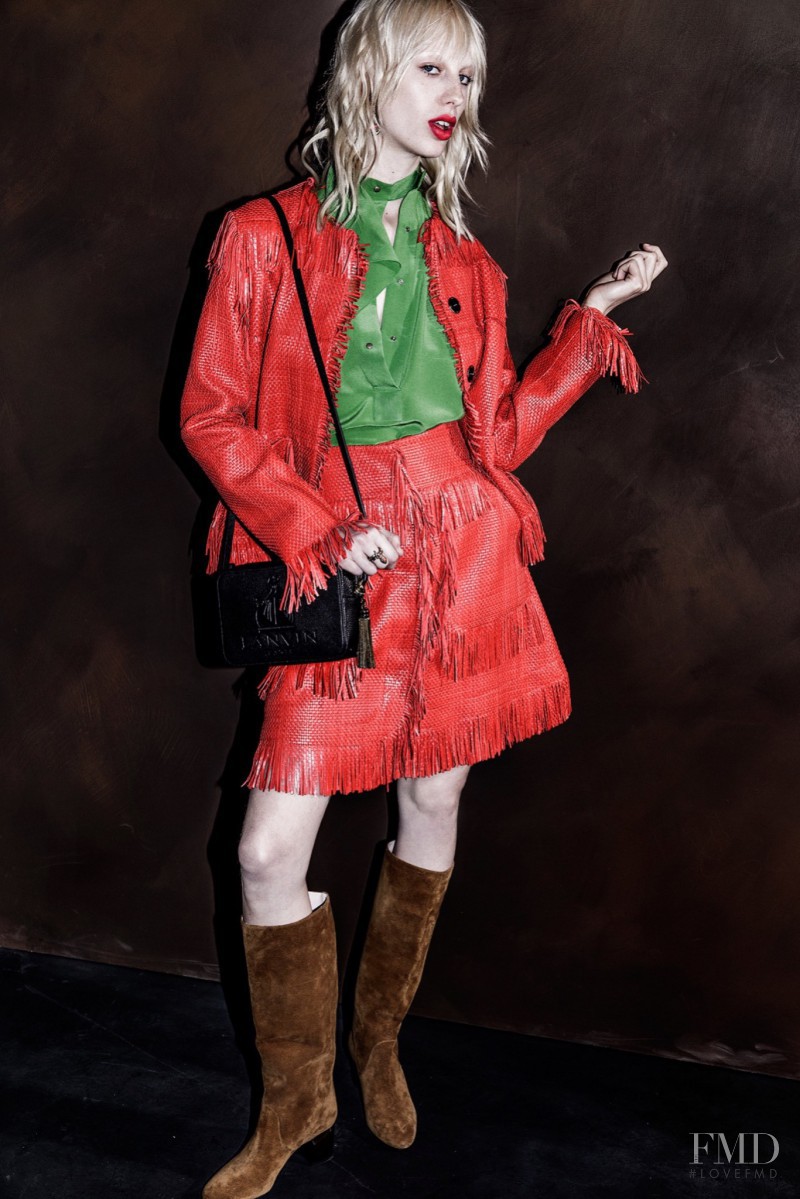 Lili Sumner featured in  the Lanvin fashion show for Resort 2016