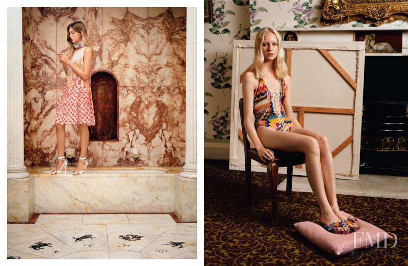 Juliette Fazekas featured in  the Missoni 60th Anniversary advertisement for Spring/Summer 2013