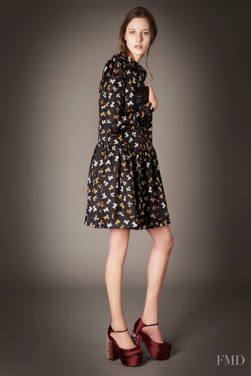 Julia Banas featured in  the Rochas lookbook for Pre-Fall 2015