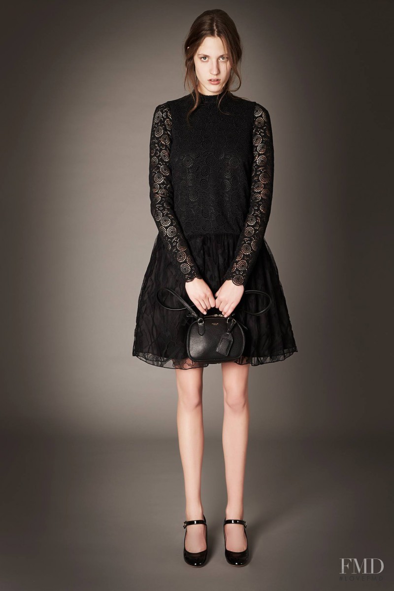 Julia Banas featured in  the Rochas lookbook for Pre-Fall 2015