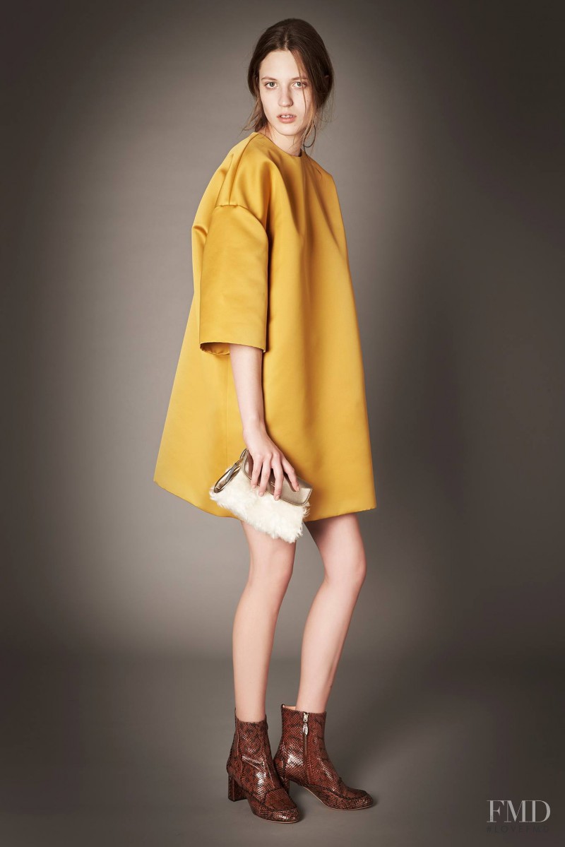Julia Banas featured in  the Rochas lookbook for Pre-Fall 2015