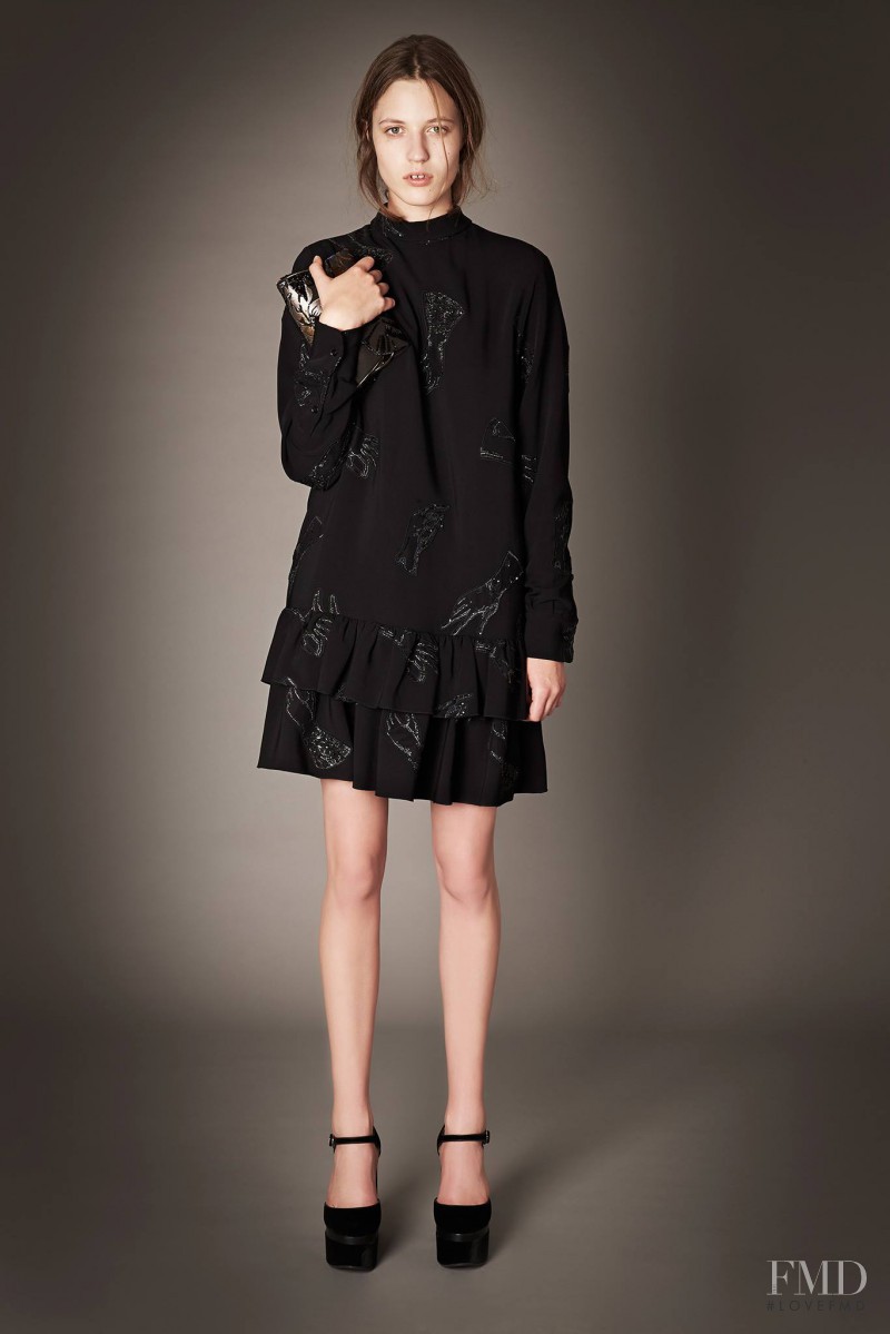 Julia Banas featured in  the Rochas lookbook for Pre-Fall 2015