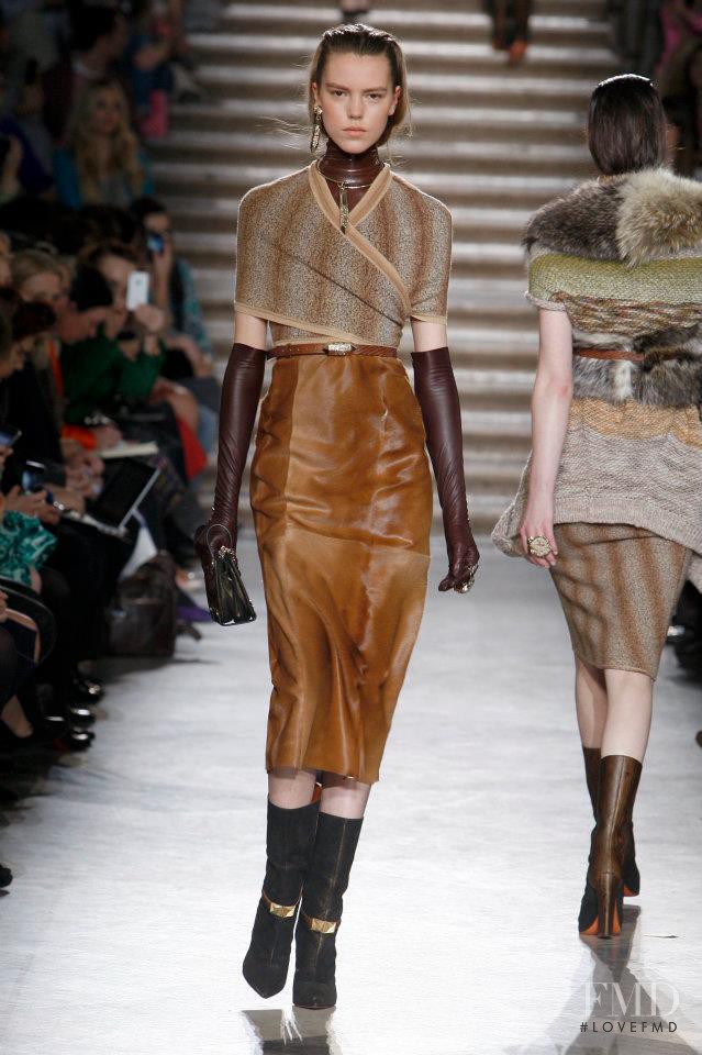 Josefien Rodermans featured in  the Missoni fashion show for Autumn/Winter 2012