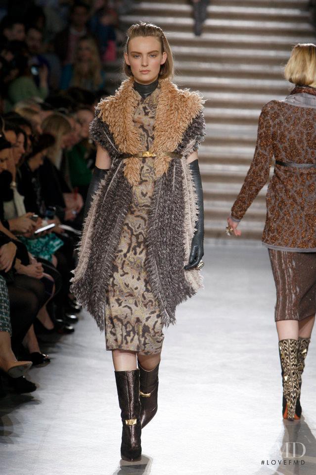 Ymre Stiekema featured in  the Missoni fashion show for Autumn/Winter 2012